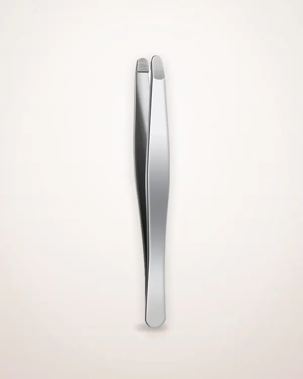 Round-Tip Stainless Steel Safety Tweezers