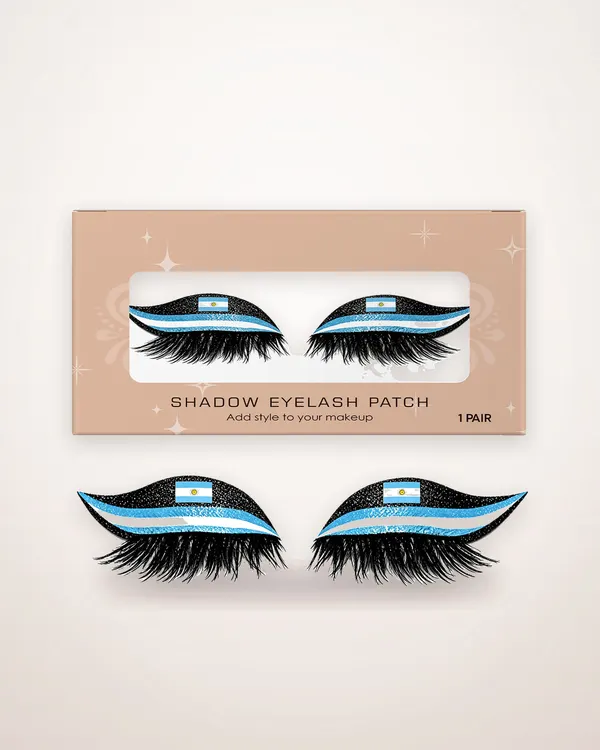 Argentina Flag False Eyelashes