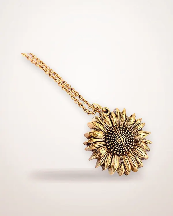 Sunflower Pendant Necklace