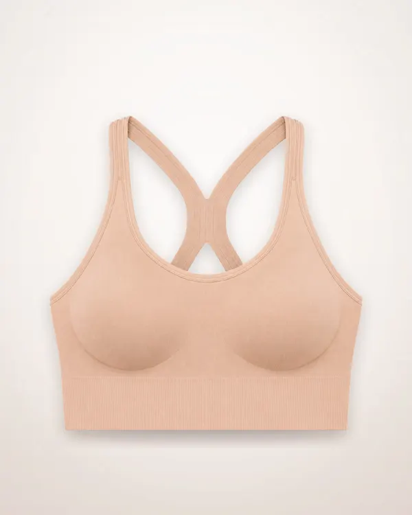 Sand Pink X-Back Sports Bra
