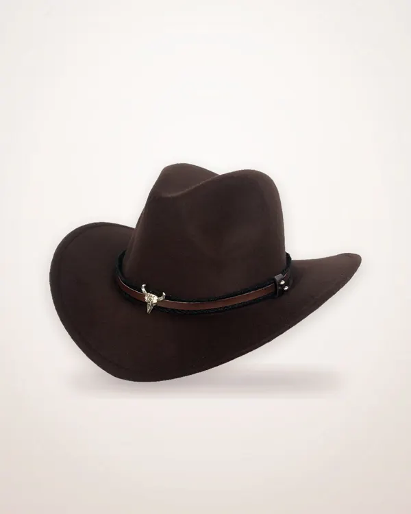 Wool Felt Wide Brim Hat for Men and Women