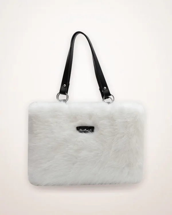 Plush Flower Tote Shoulder Bag