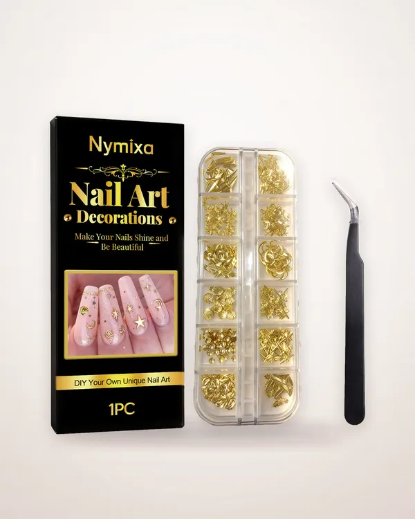 Golden Copper Nail Art Decorations