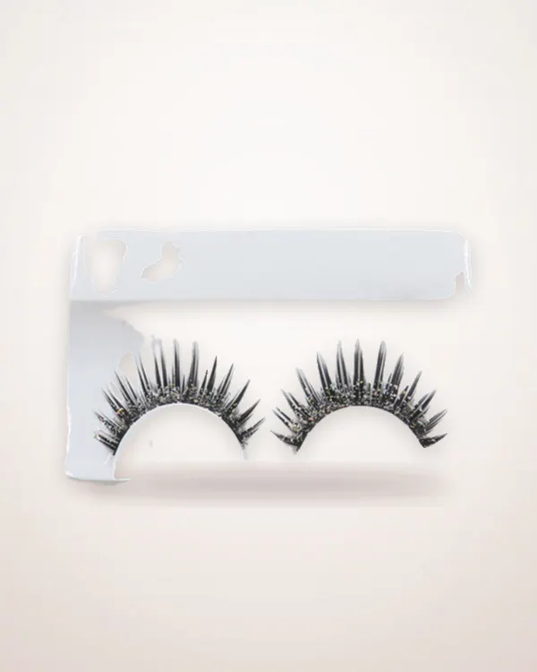 Silver Glitter False Eyelashes