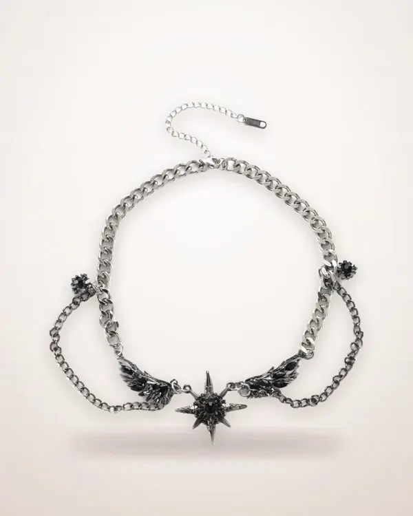Six-Pointed Star Titanium Steel Necklace