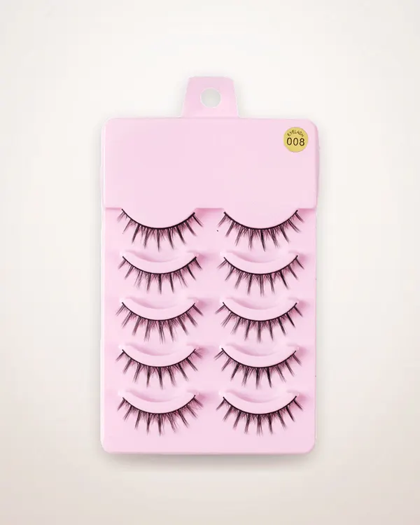 Manga-Style Wispy False Eyelashes, 5 Pairs