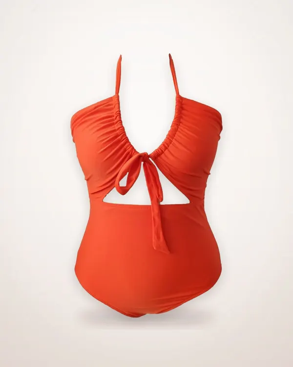 Plus Size Tie-Dye One-Piece Swimsuit
