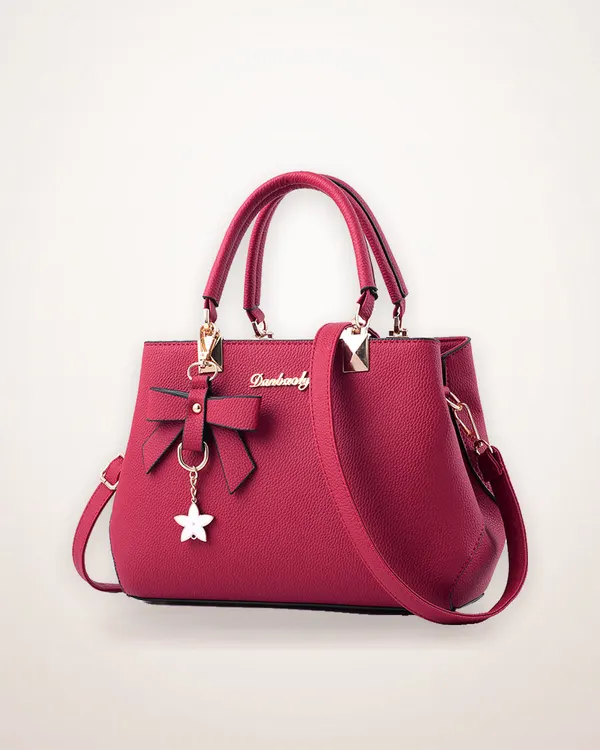 Soft PU Square Tote Bag with Belt Detail