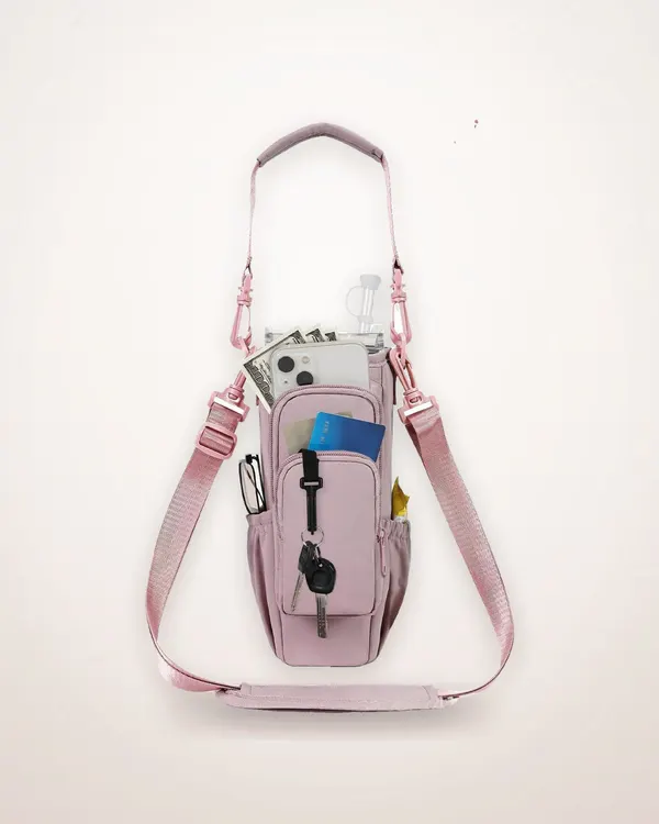 Sporty Fabric Water Bottle Carrier