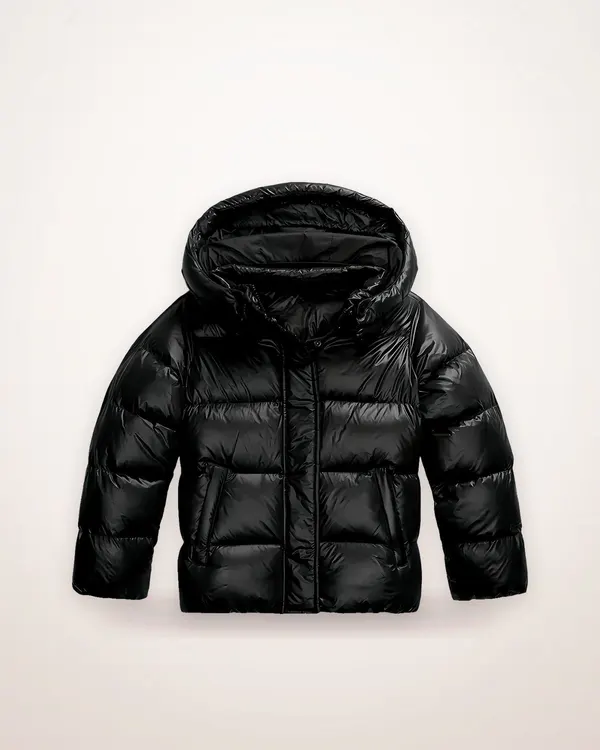 Hooded Cotton-Linen Puffer Jacket