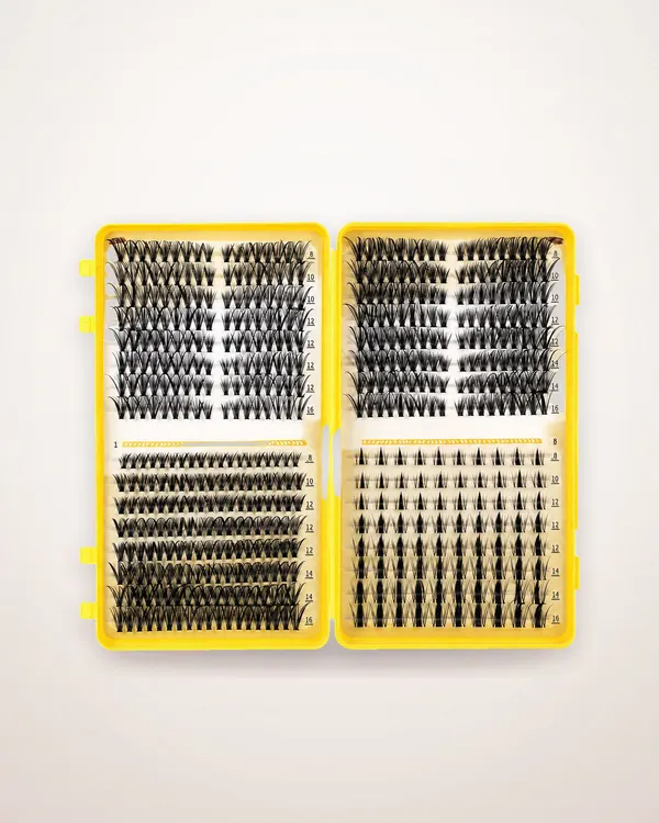 DIY Cluster Lash Book with Tweezers and Glue