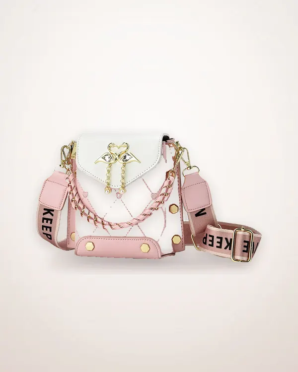 Small Square Pearl Chain Shoulder Bag