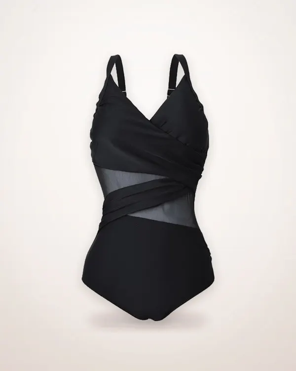High-Cut Backless One-Piece Swimsuit