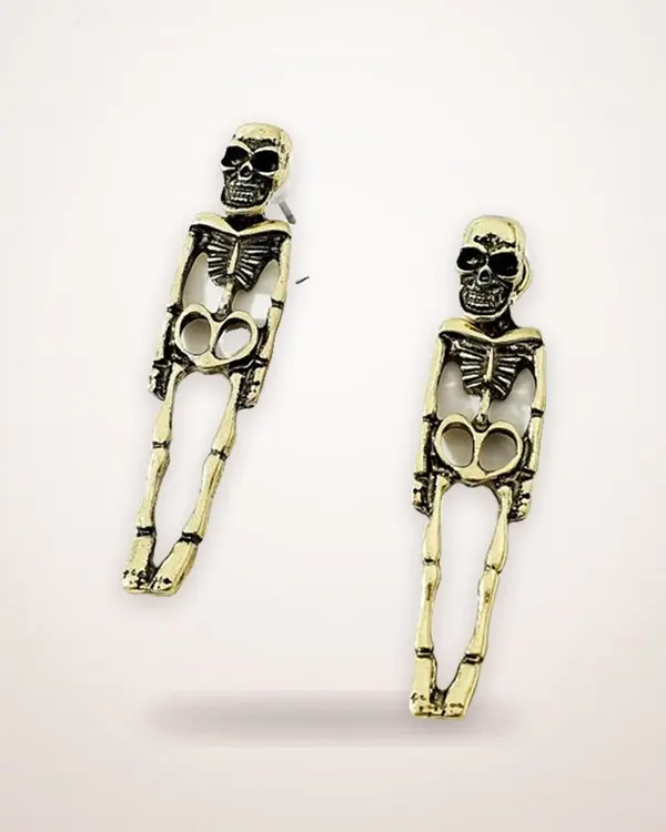 Skull Detachable Stud Earrings