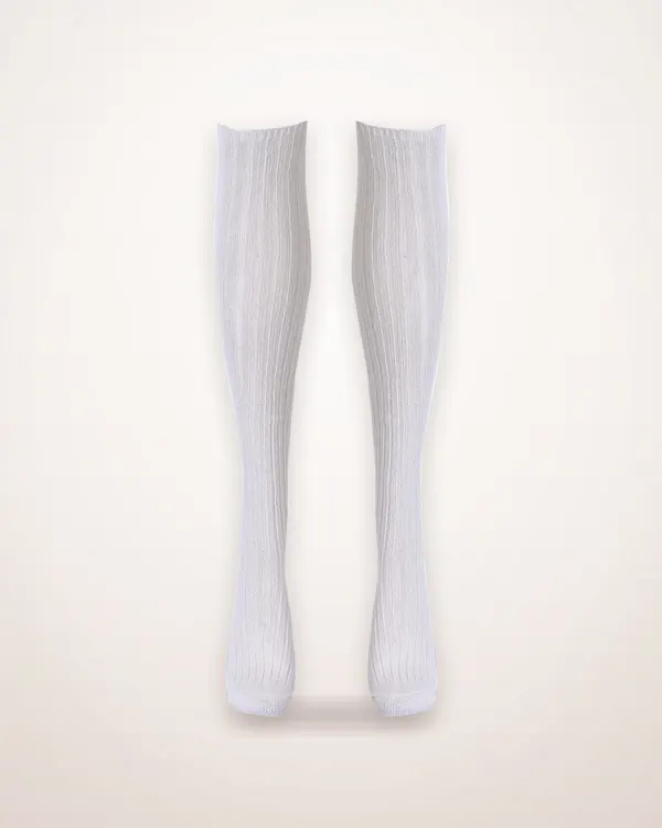 Over-the-Knee Letter Knit Tube Socks