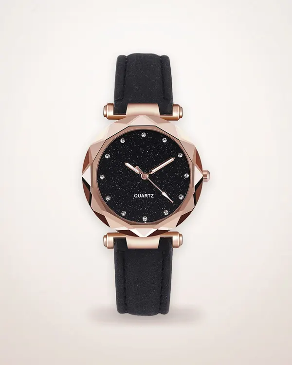 Starry Dial Round Watch