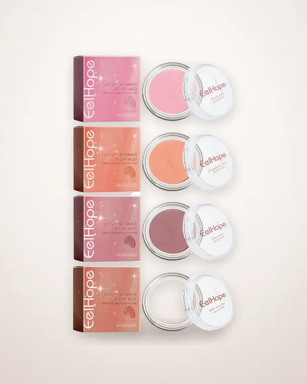 Velvet Blush Mud, Natural Light Red