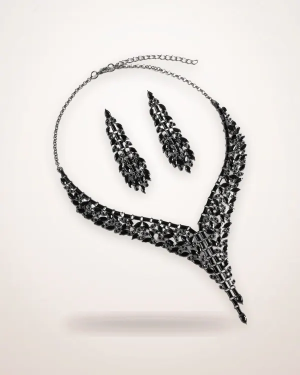 Water Drop Necklace and Earring Set