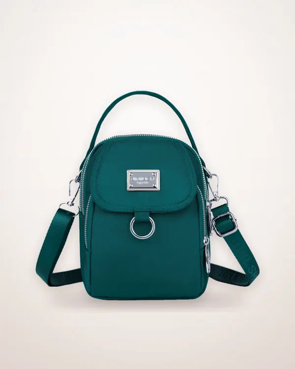 Woven Crescent Crossbody Bag