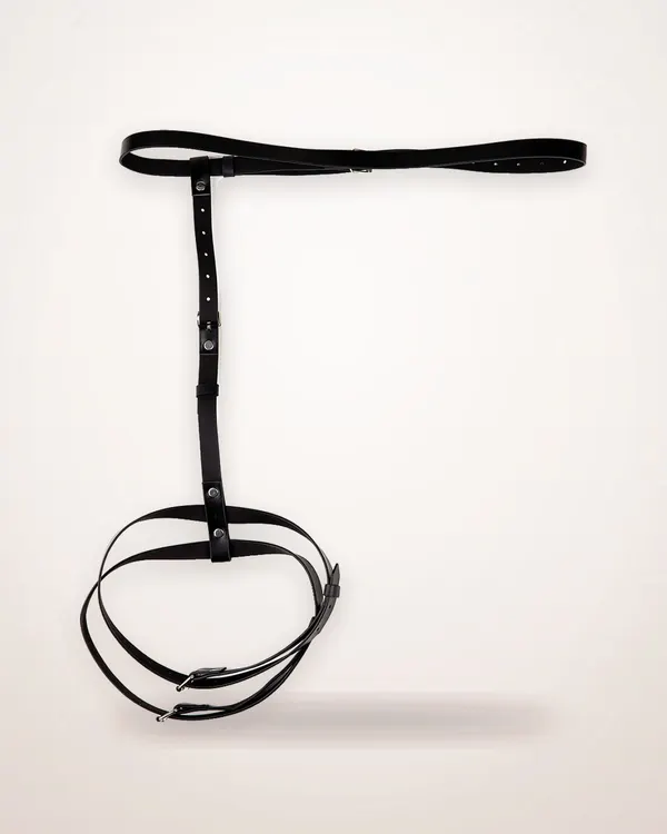 Punk Single-Leg Leather Garter