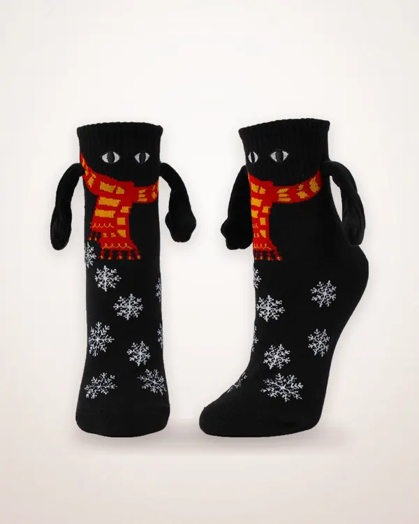 Magnetic Hand Christmas Socks