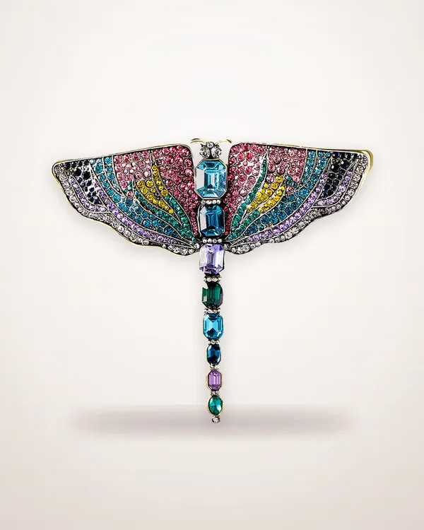 Electroplated Dragonfly Brooch