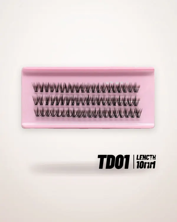 Segmented Natural Curled False Eyelashes
