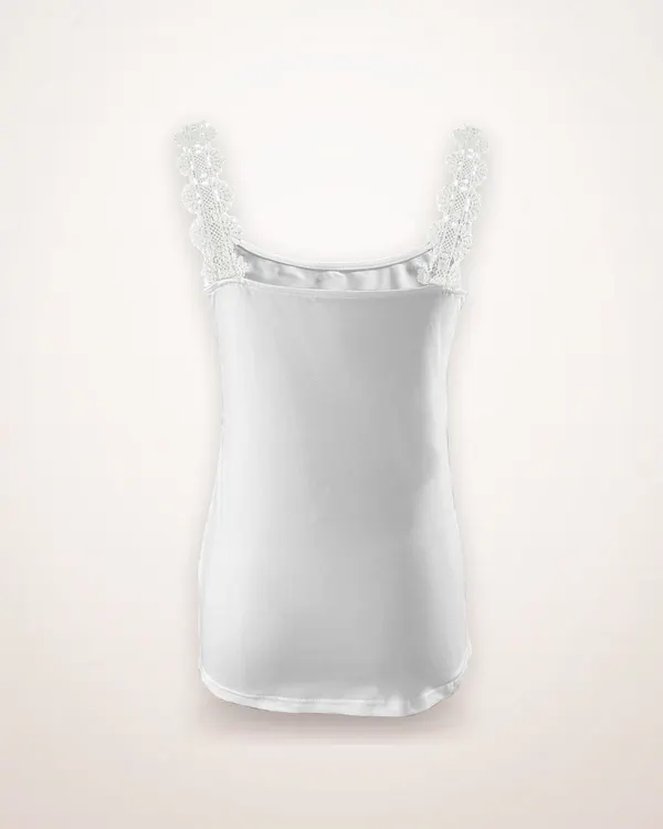 White Lace Stitch Vest