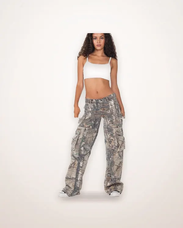 Multi-Pocket Straight-Leg Cargo Pants