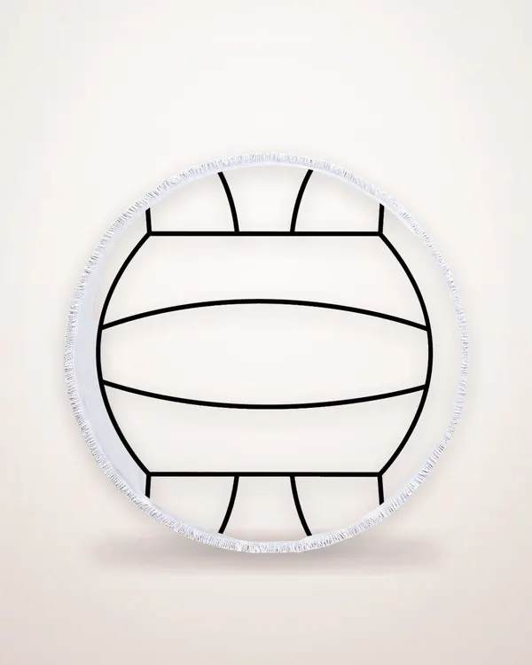 Round Fringed Beach Towel