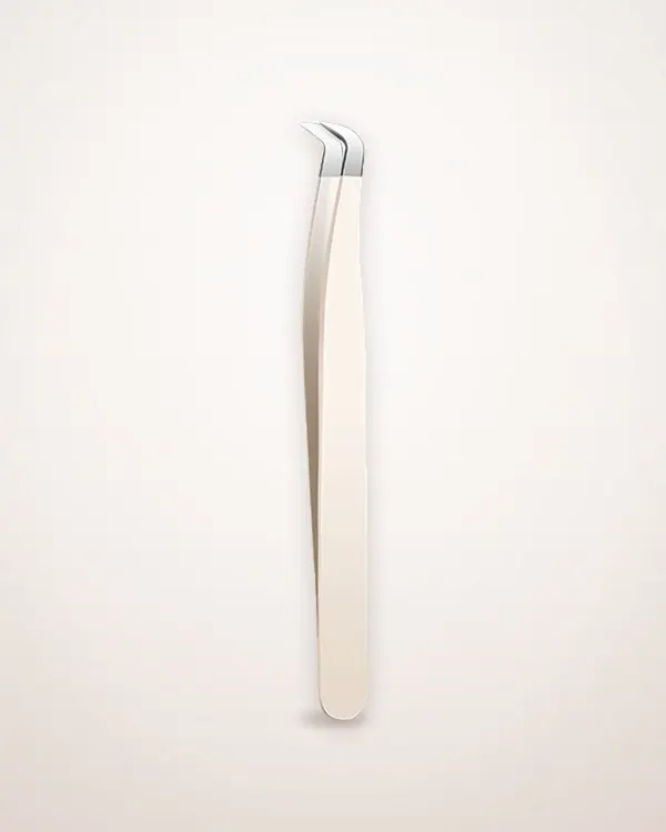 Lash Tweezers, Round and 7-Shaped Tips