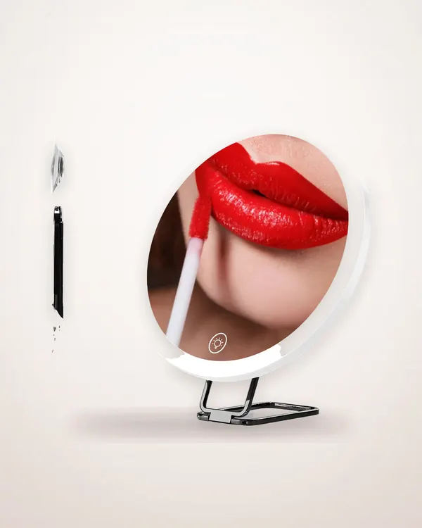 30X Rechargeable LED Magnifying Mirror