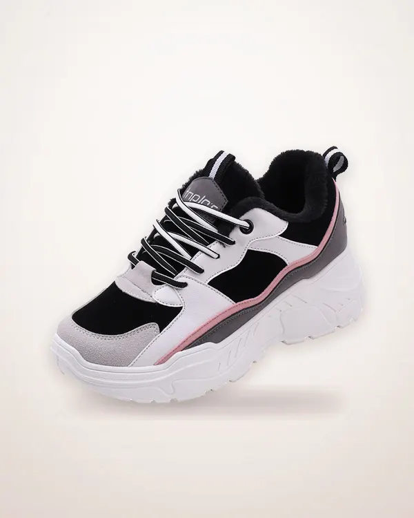 Suede Warm Shoes with Plush Lining