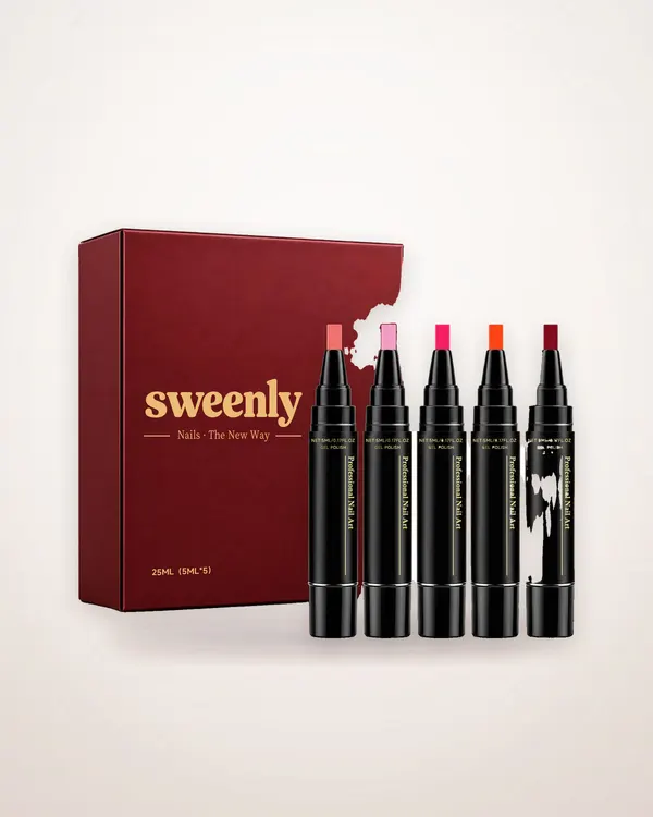 5-Piece Brush-Pen Nail Polish Set