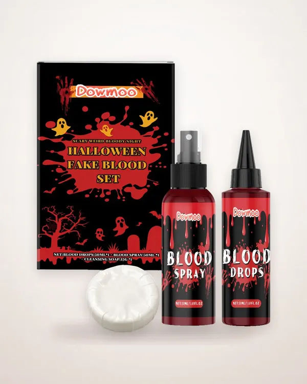 Realistic Fake Blood 3-Piece Set