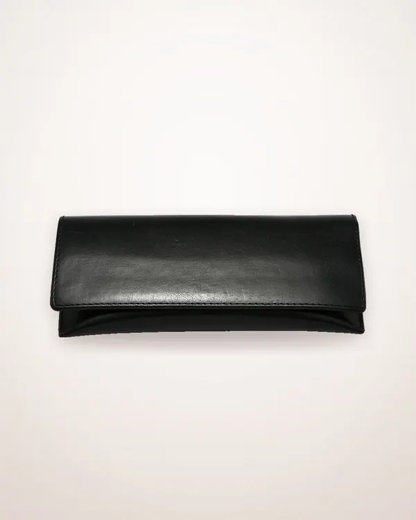 Magnetic Flip-Open Leather Sunglasses Case
