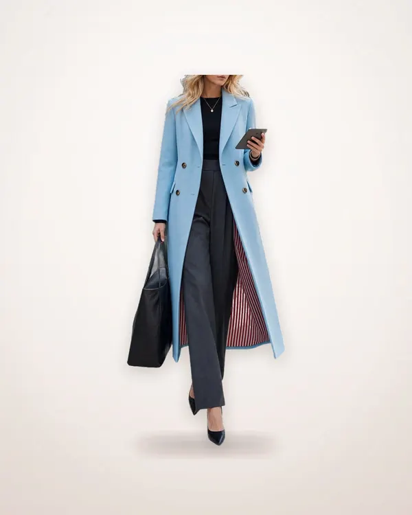 Double-Breasted Women's Coat