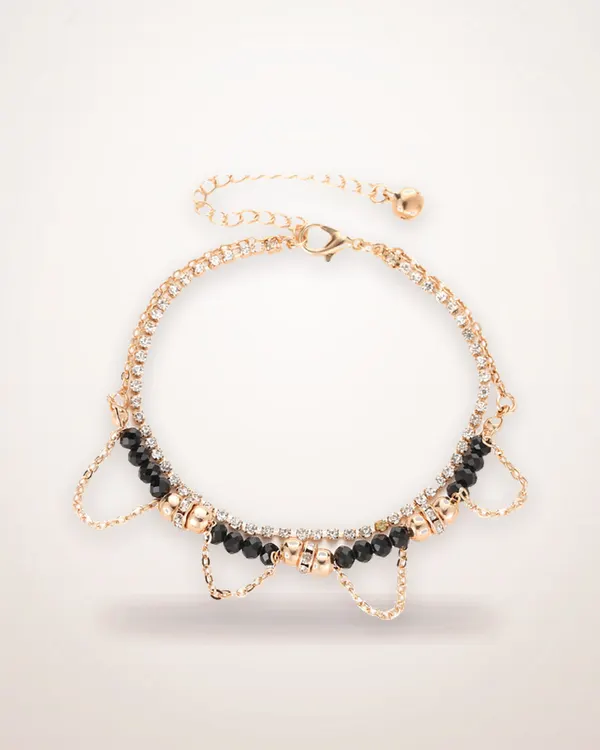Ethnic Beaded Tassel Bracelet
