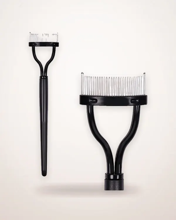 Collapsible Steel Eyelash and Brow Comb