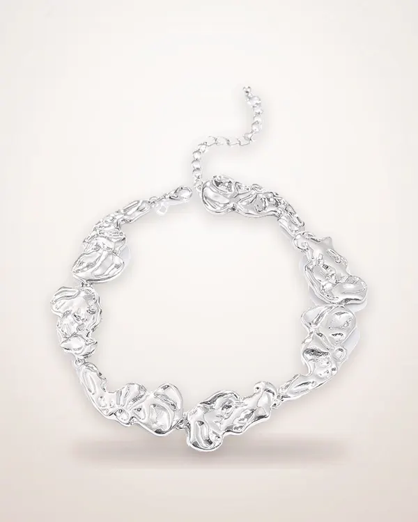 Irregular Geometric Metal Jewelry Trio