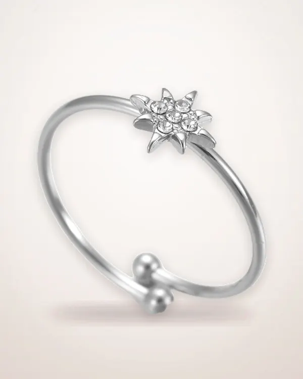 Star Motif Adjustable Ring