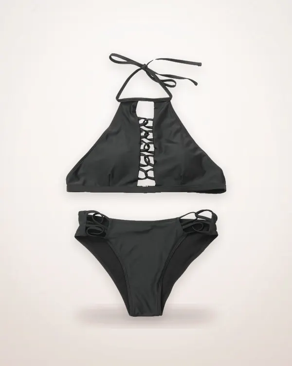 High-Elasticity Solid Colour Bikini