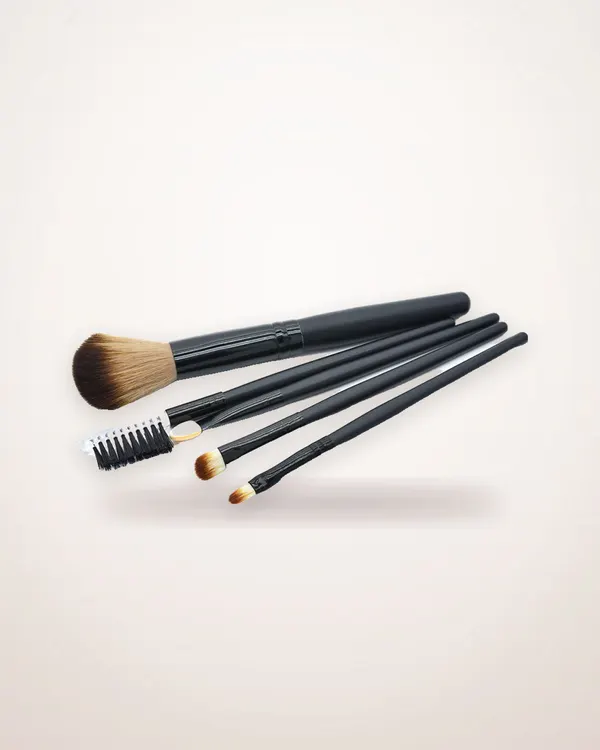 Five-Piece Wooden Handle Eye Brush Set