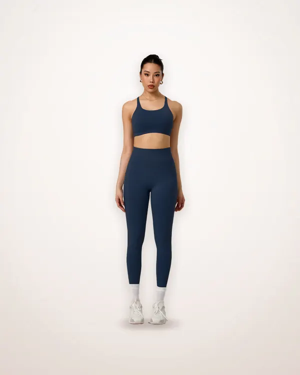 Backless Sports Bra and Long Pant Yoga Set