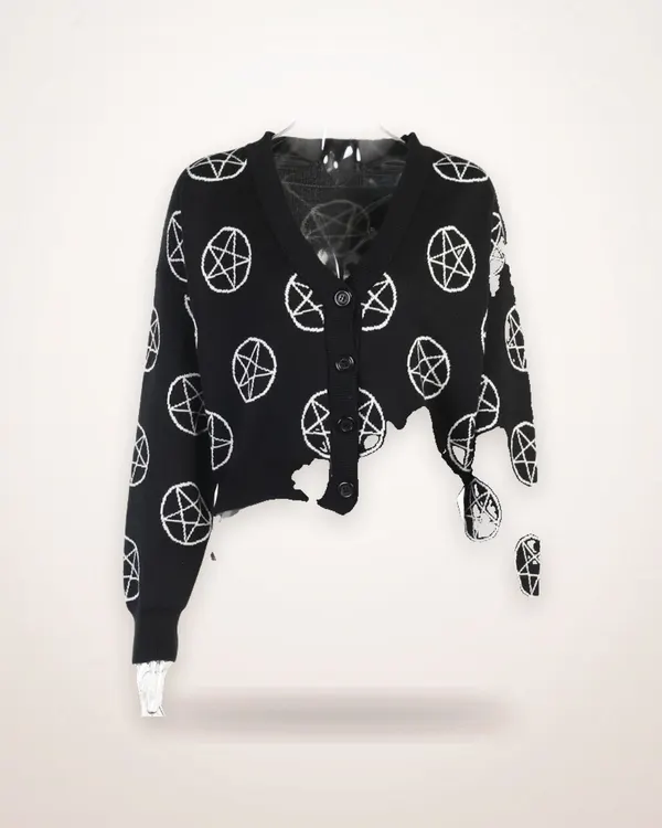 Loose Knit Cotton Cardigan