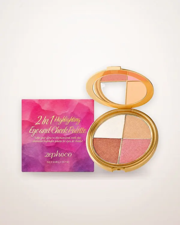 Highlighter, Blush and Eyeshadow Palette