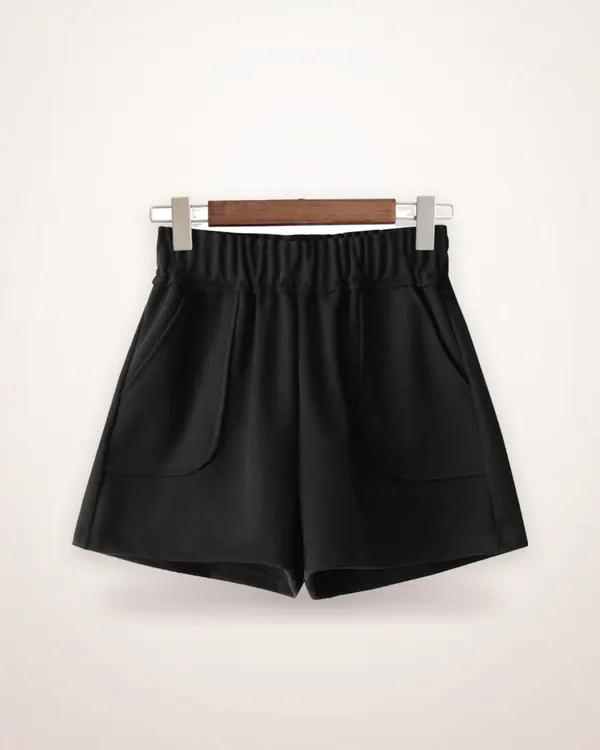 High Waist Wide Leg A-Line Shorts