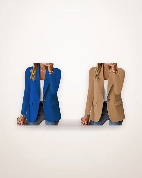 Single-Breasted Lapel Blazer
