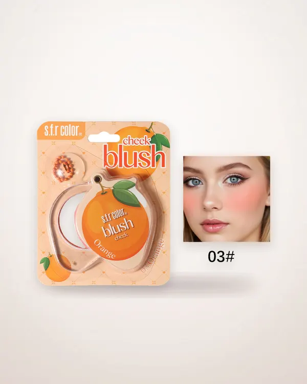 Waterproof Single-Shade Powder Cheek Color