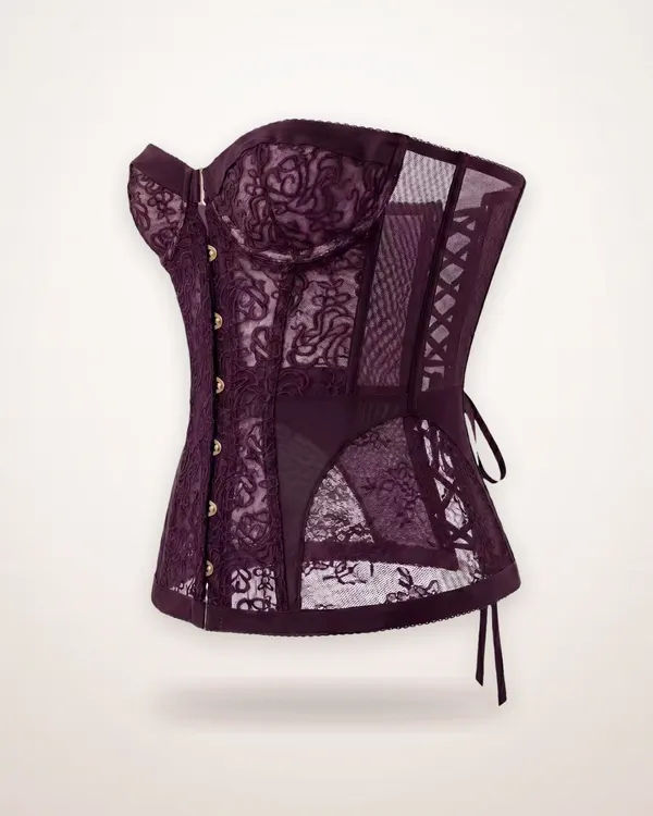 Lace Off-Shoulder Corset Top